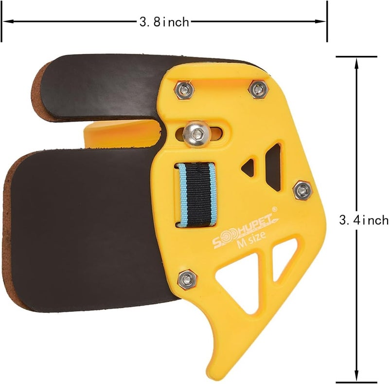 sf. Archery Finger Tab，Leather Finger Guard ，Shooting Tabs Finger Saver Protect Guard Glove ，Adjustable Accessories for Recurve Bow with Right Handed - Image 5